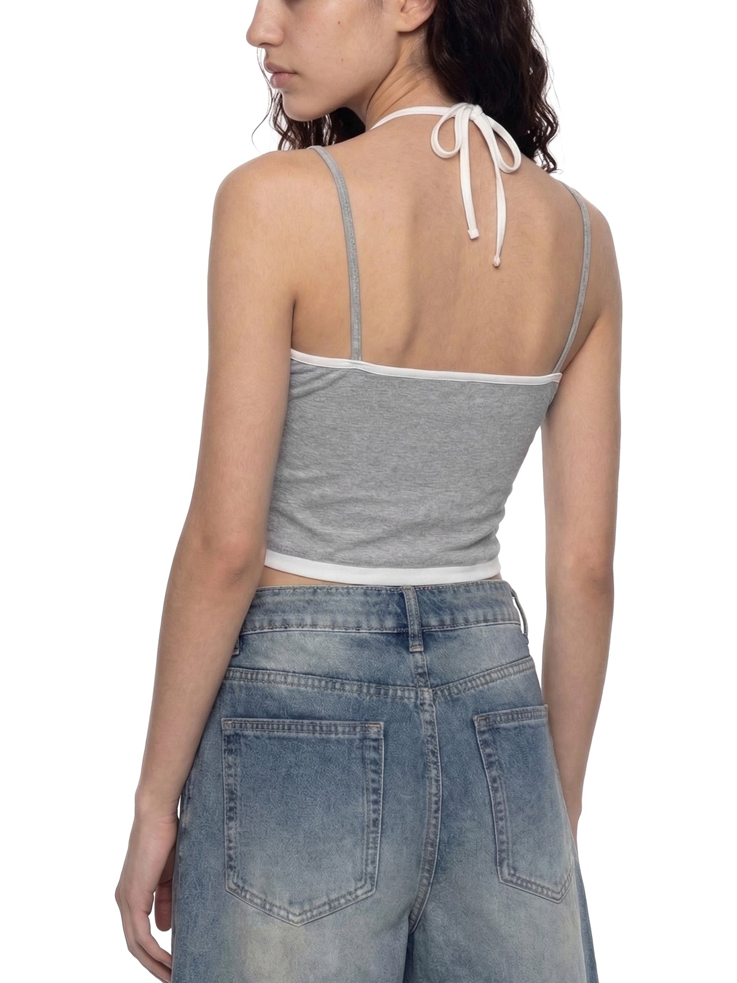 Baja Grey Halter Top